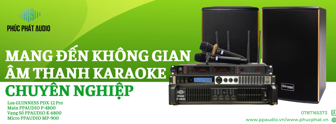 PHÚC PHÁT AUDIO PHÂN PHỐI LẮP ĐẶT THIẾT BỊ ÂM THANH KARAOKE CHUYÊN NGHIỆP