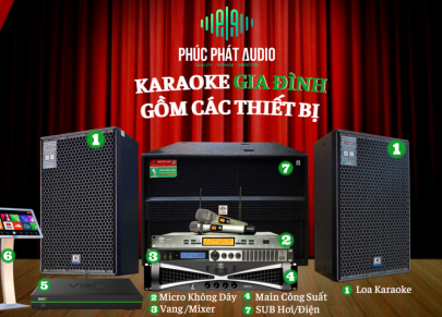 Dàn Hát Karaoke Gia Đình Gồm Những Thiết Bị Gì ?