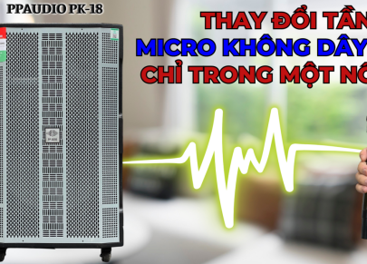 Cách thay đổi tần số micro không dây loa kéo chỉ trong 1 nốt nhạc