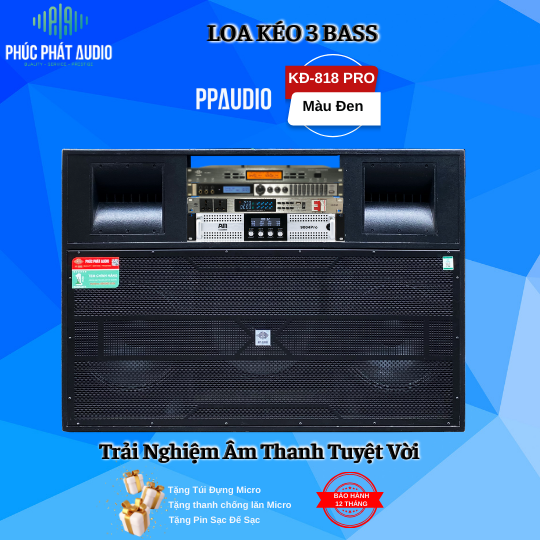 Loa Kéo Điện 3 Bass KĐ-818