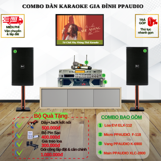 Combo Dàn Karaoke Gia Đình PPAUDIO 06