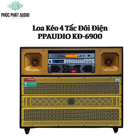 Loa Kéo Điện Bass 4 Tấc Đôi PPA KĐ-6900 VANG CƠ