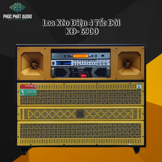 Loa Kéo Điện Bass 4 Tấc Đôi PPA KĐ-6900 VANG CƠ