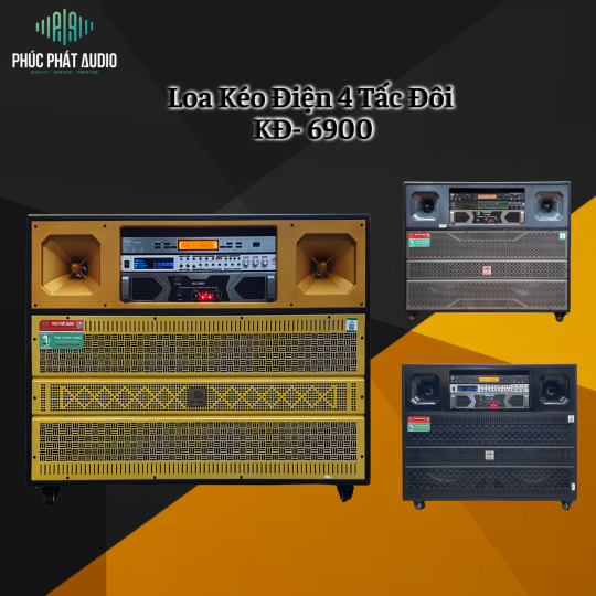Loa Kéo Điện Bass 4 Tấc Đôi PPA KĐ-6900 VANG CƠ