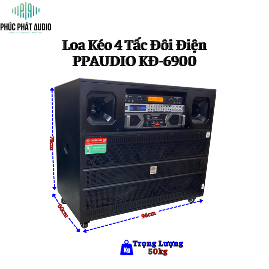 Loa Kéo Điện Bass 4 Tấc Đôi PPA KĐ-6900 VANG CƠ
