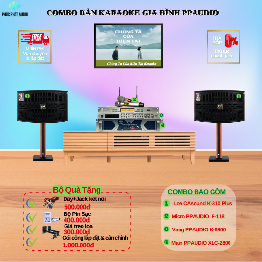 Combo Dàn Karaoke Gia Đình PPAUDIO 03