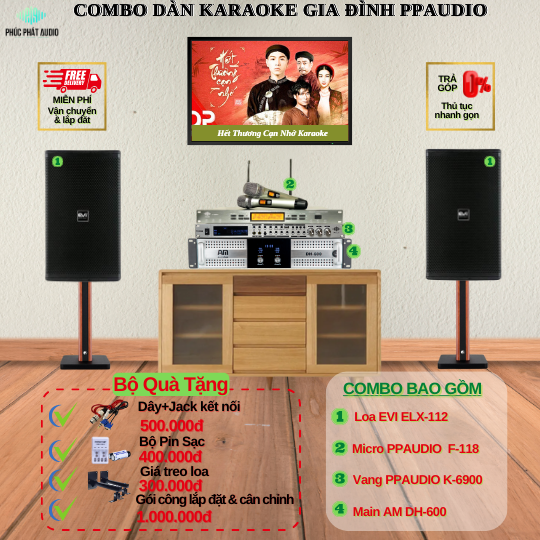 Combo Dàn Karaoke Gia Đình PPAUDIO 07