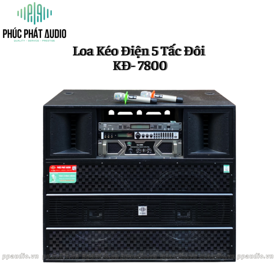 Loa Kéo Điện 5 Tấc Đôi PPA KĐ-7800