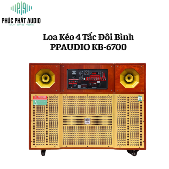 Loa Kéo 4 Tấc Đôi Bình PPAUDIO KB-6700
