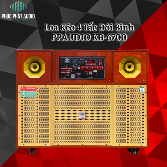 Loa Kéo 4 Tấc Đôi Bình PPAUDIO KB-6700