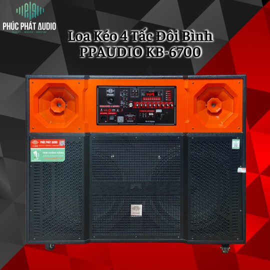 Loa Kéo 4 Tấc Đôi Bình PPAUDIO KB-6700