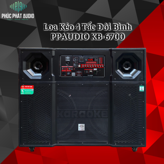 Loa Kéo 4 Tấc Đôi Bình PPAUDIO KB-6700