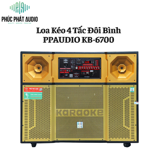 Loa Kéo 4 Tấc Đôi Bình PPAUDIO KB-6700