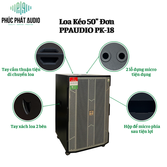 Loa Kéo PPAUDIO PK-18