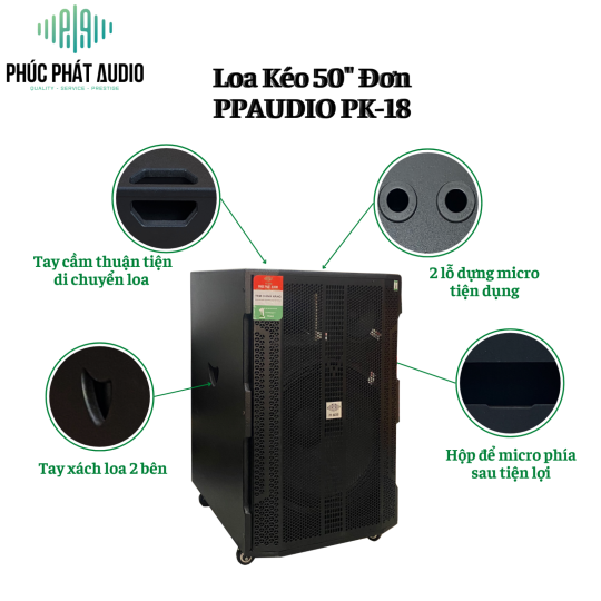 Loa Kéo PPAUDIO PK-18