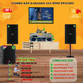 Combo Dàn Karaoke Gia Đình PPAUDIO 13