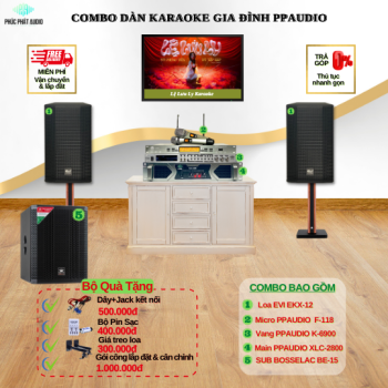 Combo Dàn Karaoke Gia Đình PPAUDIO 16