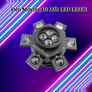 Đèn Moving 10 mắt Led Laser