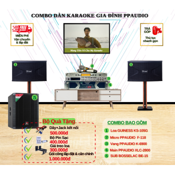 Combo Dàn Karaoke Gia Đình PPAUDIO 11