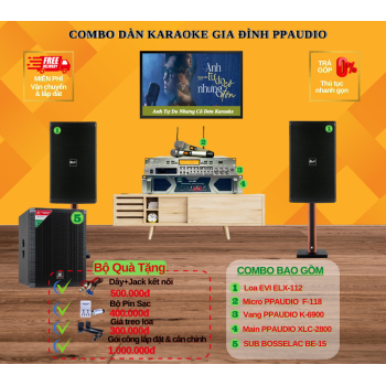 Combo Dàn Karaoke Gia Đình PPAUDIO 13