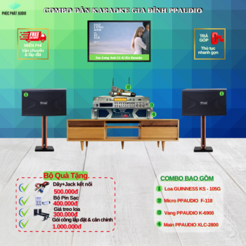 Combo Dàn Karaoke Gia Đình  PPAUDIO 02