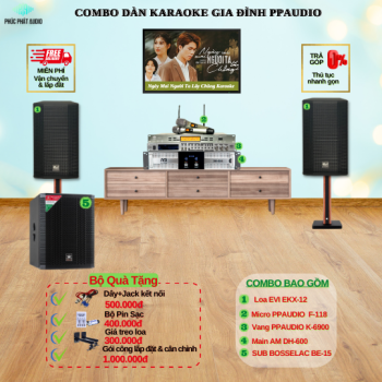 Combo Dàn Karaoke Gia Đình PPAUDIO 15