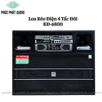 Loa Kéo Điện 4 Tấc Đôi PPA KĐ-6800 VANG SỐ