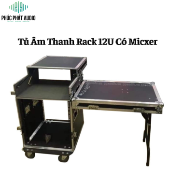 Tủ Âm Thanh Rack 12U Có Micxer 