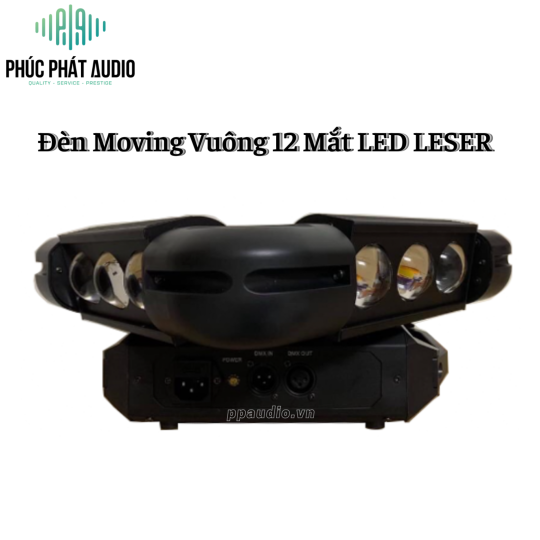 Đèn Moving Vuông 12 Mắt LED LASER