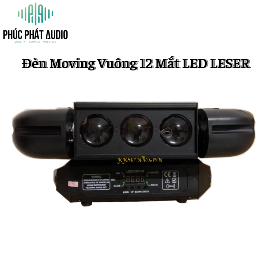 Đèn Moving Vuông 12 Mắt LED LASER