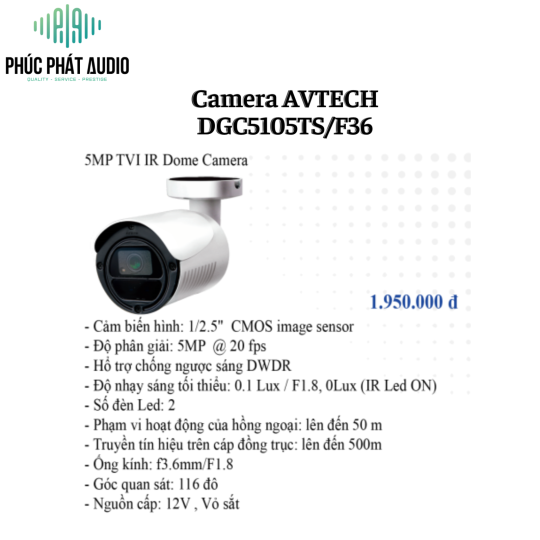 Camera AVTECH DGC5105TS/F36