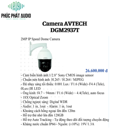 Camera AVTECH DGM2937T