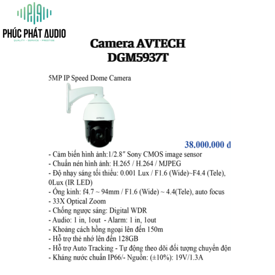 Camera AVTECH DGM5937T