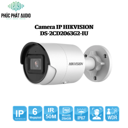 Camera IP HIKVISION DS-2CD2063G2-IU