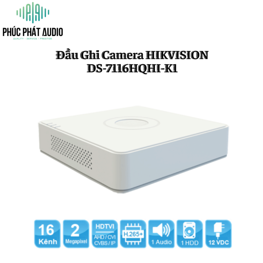 Đầu Ghi Camera HIKVISION DS-7116HQHI-K1