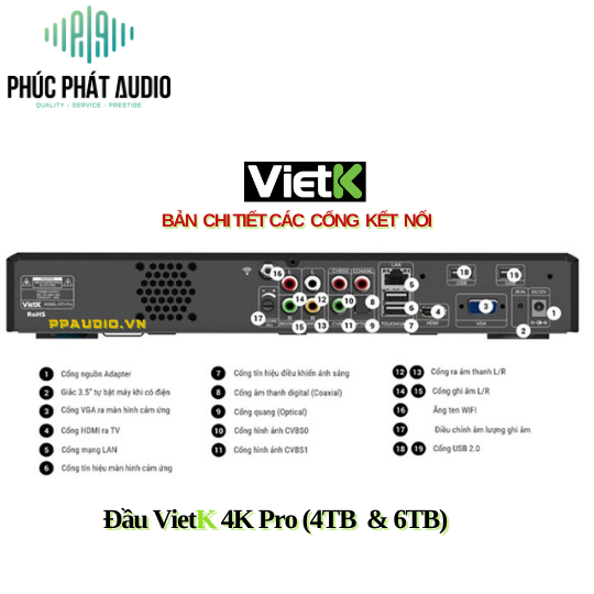 Đầu VietK Pro  6TB  