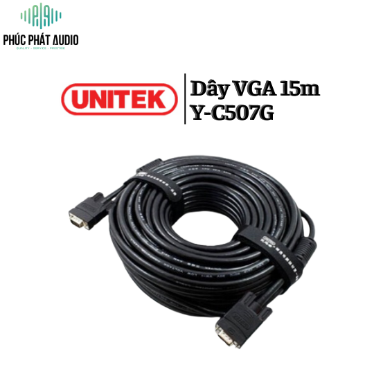 Dây VGA 15m Unitek Y-C507G 