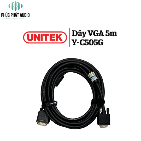 Dây VGA 5m Unitek Y-C505G 