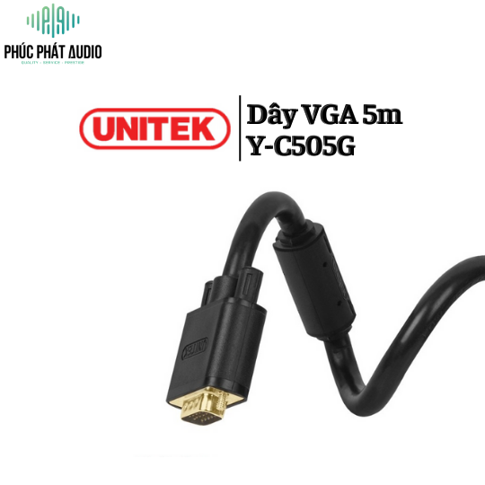 Dây VGA 5m Unitek Y-C505G 