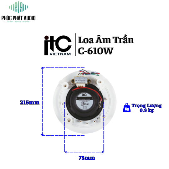 Loa Âm Trần ITC C-610W