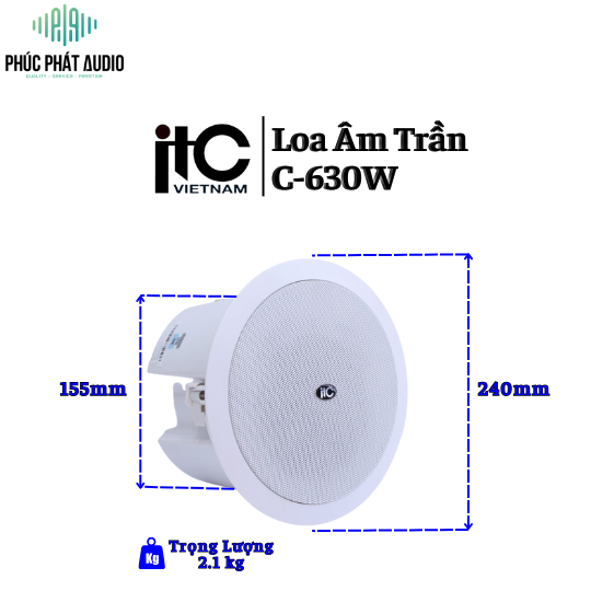 Loa Âm Trần ITC C-630W