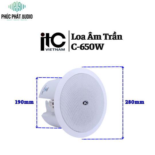 Loa Âm Trần ITC C-650W