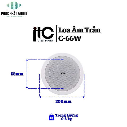 Loa Âm Trần ITC C-66W