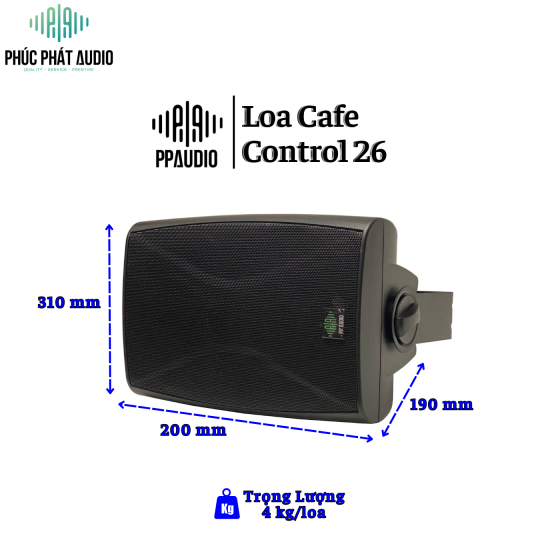 Loa Cafe PPAUDIO Control 26