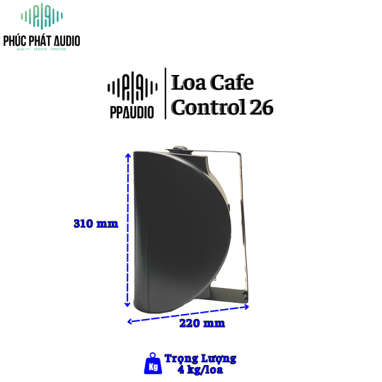 Loa Cafe PPAUDIO Control 26