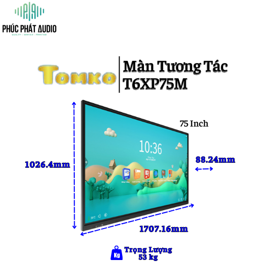 Màn Hình Tương Tác TOMKO T6XP75M 75inch