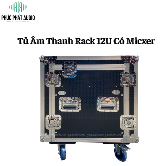 Tủ Âm Thanh Rack 12U Có Micxer 