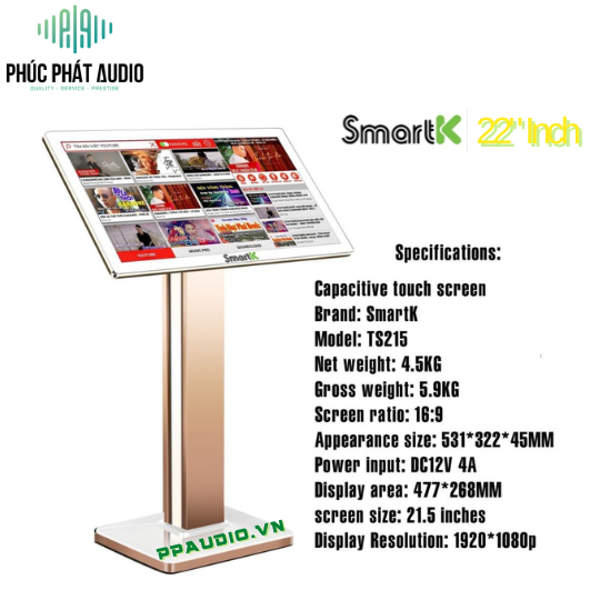 Màn Cảm Ứng  22 inch SMARTK