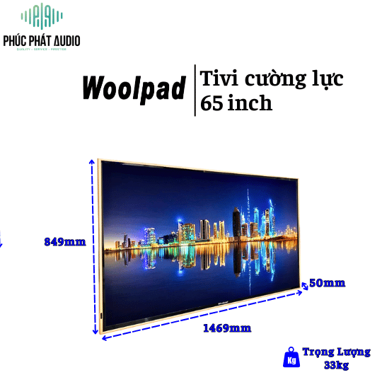 Tivi cường lực Woolpad 65 inch