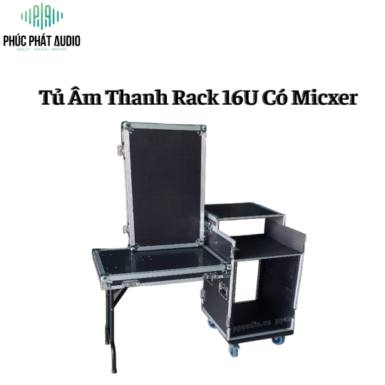 Tủ Rack 16U Có Mixer